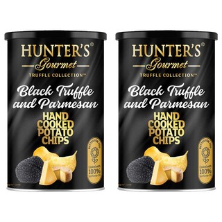 HUNTER'S gourmet 亨特 手工洋芋片 黑松露&帕瑪森起司味 罐裝, 2罐, 150g