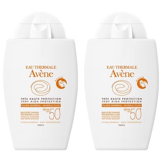 Avene 雅漾 全效極護物理防曬液 SPF50+, 40ml, 2瓶