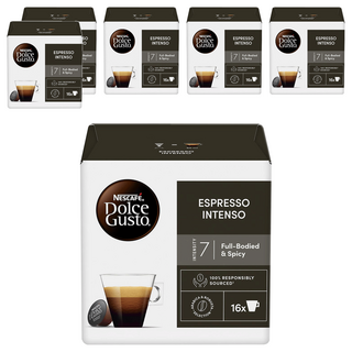 NESCAFE 雀巢咖啡 Dolce Gusto 中度烘焙濃咖啡膠囊, 7g, 16個裝, 6組