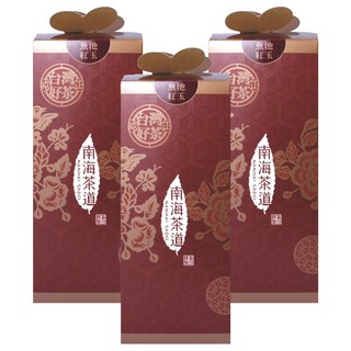 南海茶道 紅玉立體茶包禮盒 台灣紅茶, 4g, 20包, 3盒