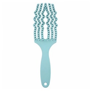 抗靜電毛躁柔順摩法梳 - 海水藍, 1個