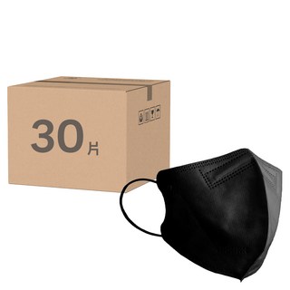 JUN 郡昱 3D成人立體醫療口罩 M, 黑曜石, 10片, 3包