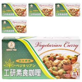 工研 素食咖哩 - 健康美味 快速烹調的素食咖哩首選, 220g, 5入