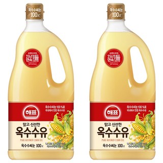 Haepyo 玉米油 1.8L 2包, 1套