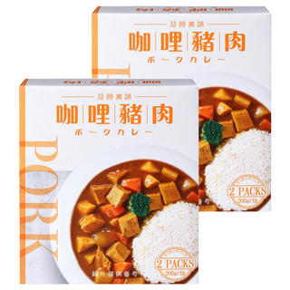 味王 咖哩豬肉調理包 2包入, 400g, 2盒