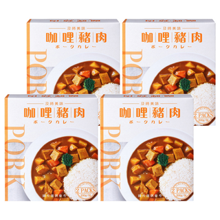 味王 咖哩豬肉調理包 2包入, 400g, 4盒