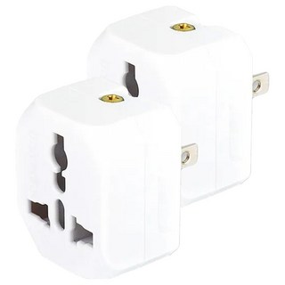 Dr.AV 聖岡科技 2P台灣專用 萬國轉換插頭 適用多種插頭, 4.7cm, TNT-86, 2個