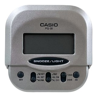 CASIO 卡西歐 電子鬧鐘, 銀色