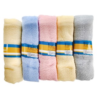 TELITA 精選素色毛巾 33*68cm 100%棉 台灣製, 顏色隨機, 5條
