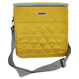 NOMADE 肩背菱格保冷袋 N7151, 黃色, 16L