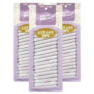 참좋은간식 강아지 하얀소시지, 소고기, 180g, 3개