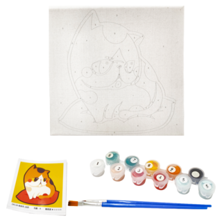 ArtLife 藝術生活 數字油畫DIY DR138 20 x 20cm, 萌系列 加菲, 1個