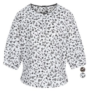 Olivia Lauren 女士孔眼刺繡印花棉質襯衫 VOCNS5M4451