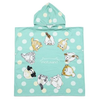 貓福珊迪 連帽浴巾毯 74cm x 75cm (平舖不含帽), 點點, 1條