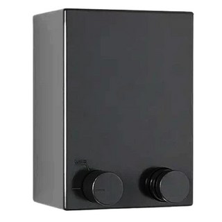 隱形伸縮曬衣繩 (方形款) 外殼ABS+鋁鎂合金墊片+不銹鋼 420cm, 黑色, 1個