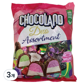Elvan Choco Land 雙重口味巧克力, 500g, 3個