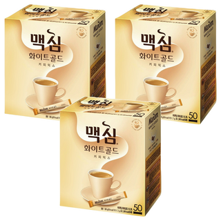 Maxim 麥心 白金經典三合一咖啡 Set 濃郁香醇 香氣迷人, 11.7g, 50條, 3盒