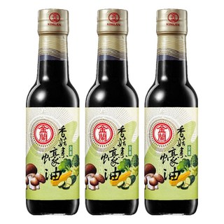金蘭 香菇素蠔油，嚴選日本香菇精華 鮮甜美味, 295ml, 3瓶