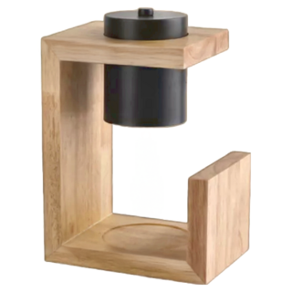 森系 融蠟燈 定時款 實木 金屬, 黑色