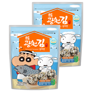 Baekje 百濟 蠟筆小新 海苔酥 口感豐富有層次, 什錦海鮮, 50g, 2包
