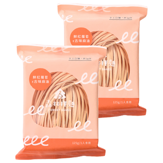 森林麵食 鮮紅蘿蔔乾麵 古味麻油醬, Q彈耐煮不易爛, 2包