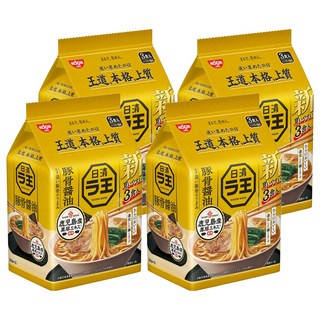NISSIN 日清 拉王 豚骨醬油風味麵 100g, 3包, 12包