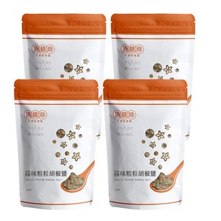 頂膳珍 蒜味粗粒胡椒鹽, 100g/包, 4包