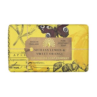 THE ENGLISH SOAP COMPANY 英國製皂 20週年系列 英國手工皂 西西里檸檬&甜橙, 190g, 1個