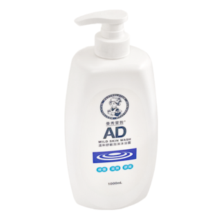 MENTHOLATUM 曼秀雷敦 AD溫和舒敏泡沫沐浴露 500ml, 1L, 1瓶