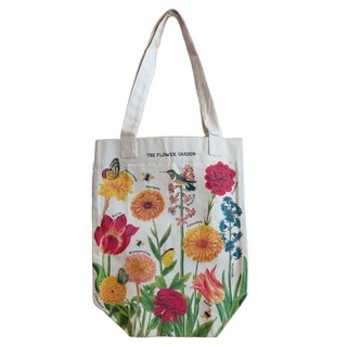 CAVALLINI&CO. 復古托特包 純棉帆布, 花園 多色