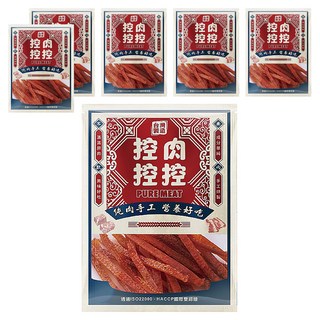 控肉控控 寵物肉乾 新鮮肉品、低卡低脂低膽固醇, 蜜汁雞腿肉條, 80g, 6包