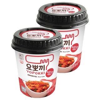 YOPOKKI 辣炒年糕杯 韓國原裝進口 微波即食, 140g, 2入