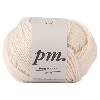 브랜드얀 퓨어메리노 Pure Merino 100 메리노울 50g, 10 크림, 1개