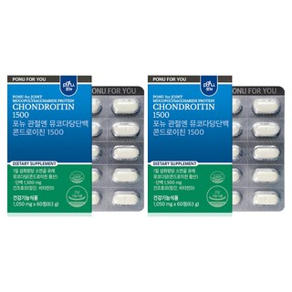 pOnu 蛋白聚醣補充錠 1500mg, 2個, 60顆