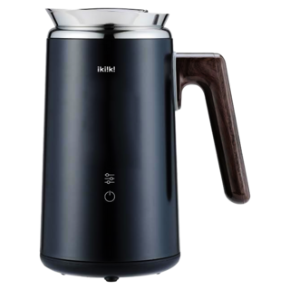 ikiiki 伊崎家電 智能溫控快煮壺 超大壺口好清洗 304不鏽鋼內膽, 黑色, 700ml, 1個
