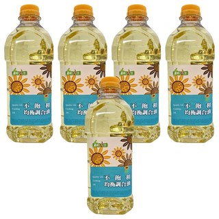 順發油品 優質人生不飽和均衡調合油, 1.5L, 5瓶
