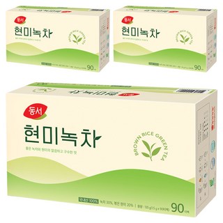Dongsuh 玄米綠茶茶包, 1.5g, 90個, 3盒