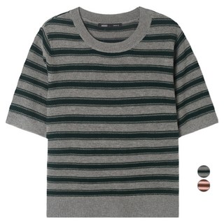 MIXXO 女款條紋短袖套頭衫