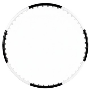 Spobank 美腰指壓呼拉圈, 1.2kg, 1個, 黑色 + 白色