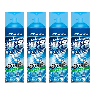 Hakugen Earth 白元 Ice non 爆冷衣物涼感噴霧 薄荷香, 330ml, 4瓶