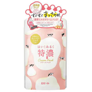 ROSETTE 露姬婷 牛乳特濃潤澤水光敷膜 添加北海道牛乳+4種牛奶美肌成分 需沖洗, 1入, 1包