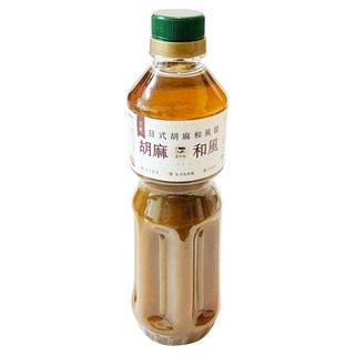 藻作坊 日式胡麻和風醬 全素 600ml 香醇濃郁 適用於沙拉、涼拌等各式料理, 1瓶