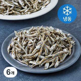 국내산 프리미엄 퀄리티 씨푸드 멸치 안주용 (냉동), 6개, 300g