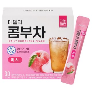 Danongwon 每日康普茶 蜜桃風味, 5g, 30條, 1盒