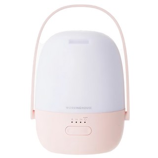 WORKING HOUSE 生活工場 粉霧洛絲可攜式香氛水氧機 130ml 帶LED小夜燈 防潑水設計, 0874755, 粉霧