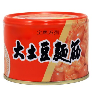 大茂 大土豆麵筋, 全素系列, 口感柔韌富彈性, 傳統中式早餐必備, 170g, 1罐