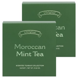 L'Original LONDON 洛瑞歐 英式下午茶系列香包, 摩洛哥薄荷茶, 2盒, 0.52oz