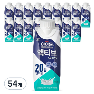 하이뮨 프로틴 밸런스 액티브 오리지널, 250ml, 54개