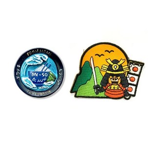 A-ONE 匯旺 日本富士山味噌留言板磁力貼 + 日本Q版 古戰士補丁 2件組, 多色