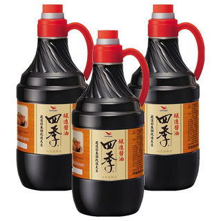 統一 四季 釀造醬油，遵循古法，提升菜餚鮮味, 1.6L, 3瓶